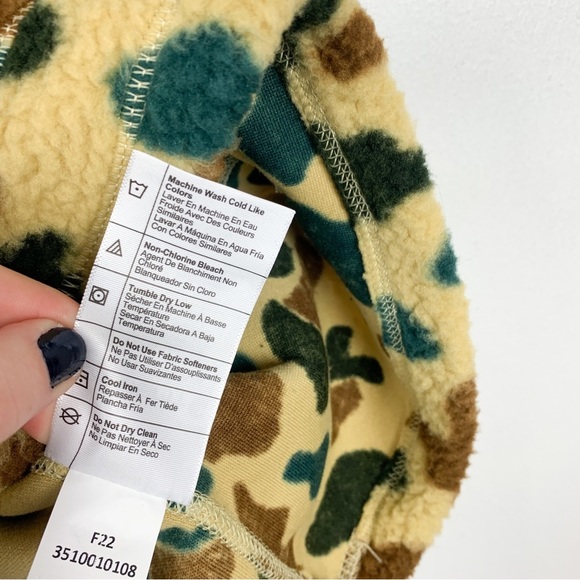 Carhartt Camo Relaxed Fit Fleece Snap Up Pullover Sz 2XL - Picture 9 of 10